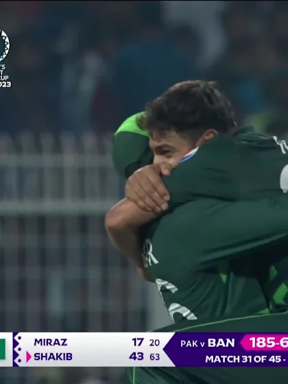 Shakib Al-Hasan - Wicket - Pakistan vs Bangladesh