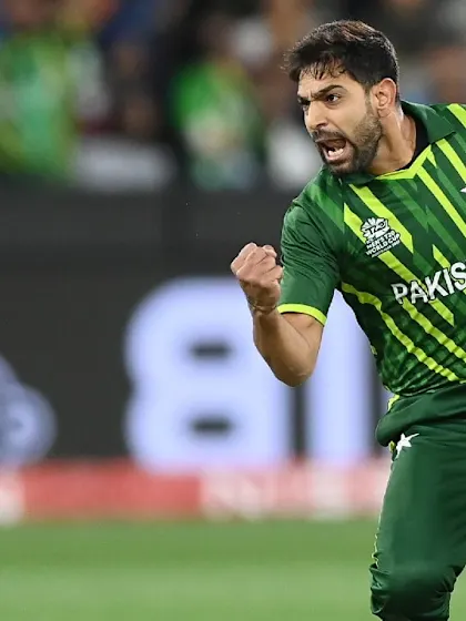 Logo of Haris Rauf's pace sets fire to the tournament | ICC Men's T20WC 2022