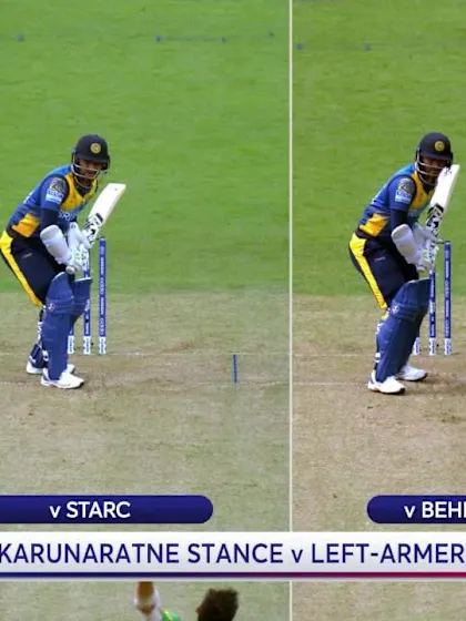 Logo of CWC19: SL v AUS - Karunaratne's stance analysis