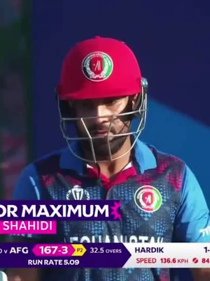 POTD: Hashmatullah Shahidi's excellent guided six