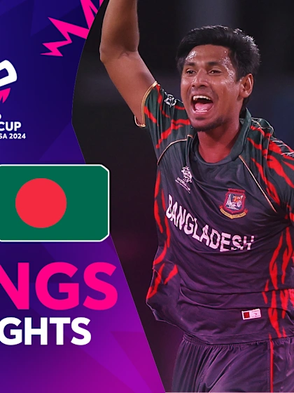 Rishad three-for keeps Afghanistan in check | Innings Highlights | T20WC 2024