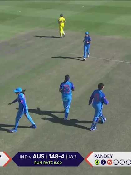 Logo of Grace Harris - Wicket - Australia vs India