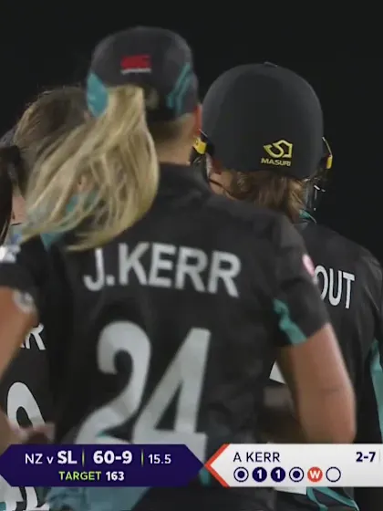 Logo of Malsha Shehani - Wicket - New Zealand vs Sri Lanka