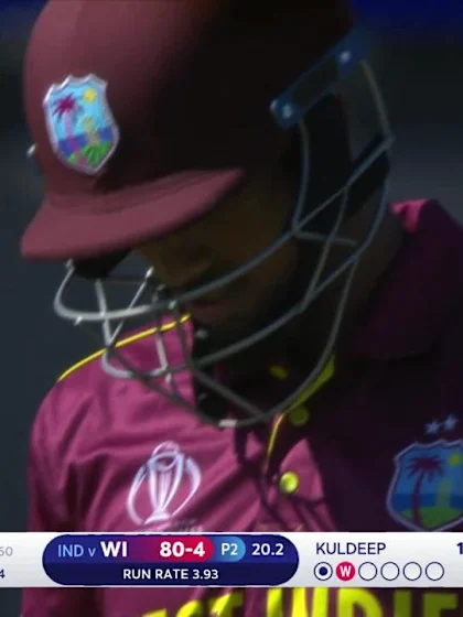 Logo of CWC19: WI v IND – Pooran falls for 28
