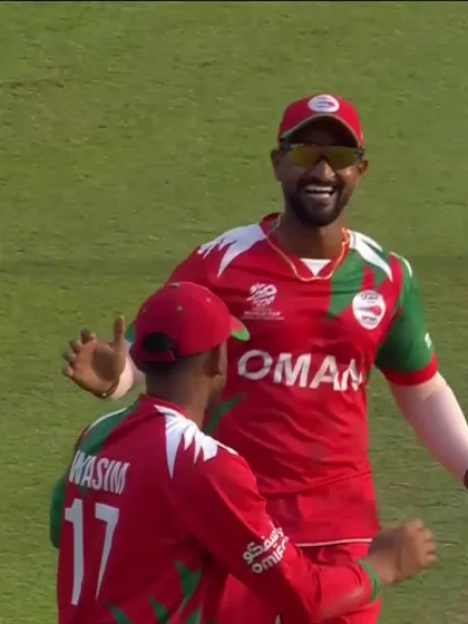 Tadiwanashe Marumani - Wicket - Zimbabwe vs Oman
