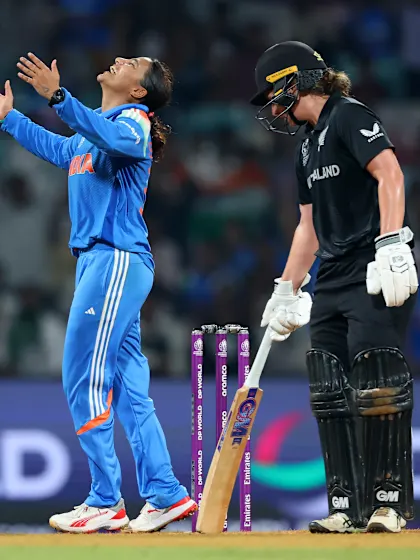 Rana gives an important breakthrough with Melie's wicket | CWC25