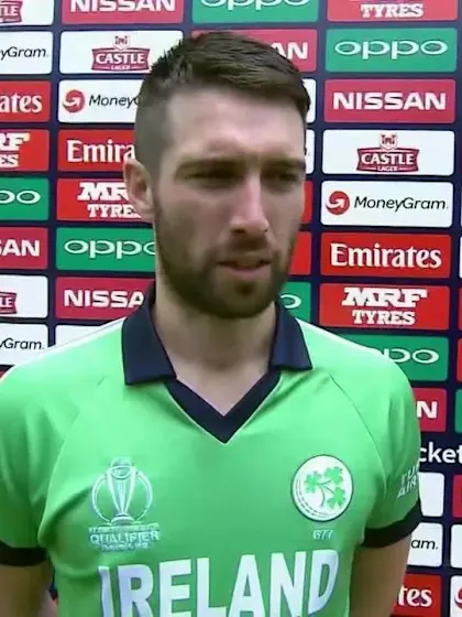 Andy Balbirnie talks after his 105 helped Ireland post 271/9