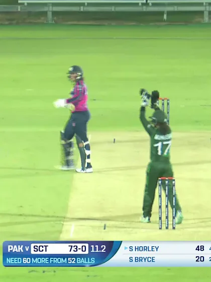 Logo of Saskia Horley - Wicket - Pakistan Women vs Scotland Women
