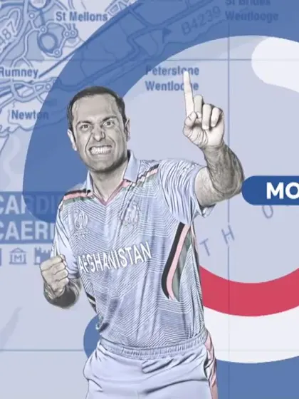 Logo of CWC19: AFG v SL - Mohammad Nabi's four wickets
