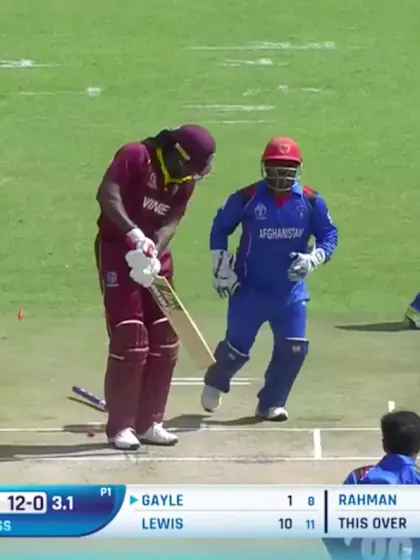CWCQ POTD: Mujeeb bowls Gayle!