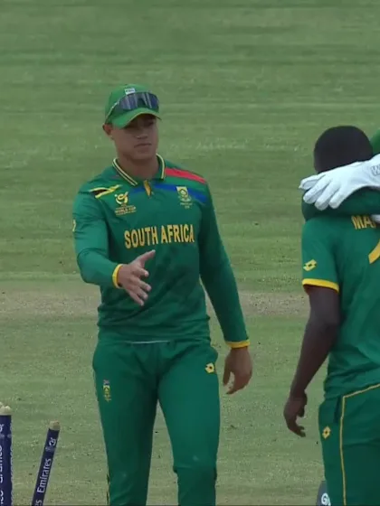 Logo of Kwena Maphaka with a Bowled Out vs. Zimbabwe