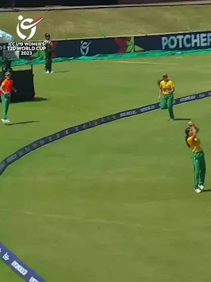 Logo of Wicket-Shorna-Akter-Bangladesh-U19s-Women v South-Africa-U19s-Women ICC U19W T20WC 2023