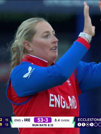 Rebecca Stokell - Wicket - England vs Ireland