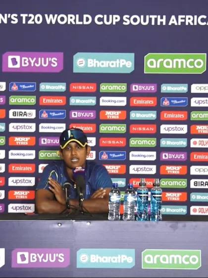 15 February - Gqeberha - Sri Lanka Captain Chamari Athapaththu pre-match press conference