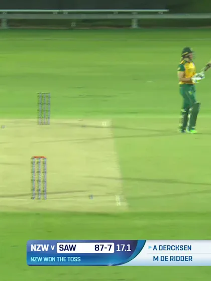 Annerie Dercksen - Wicket - New Zealand Women vs South Africa Women