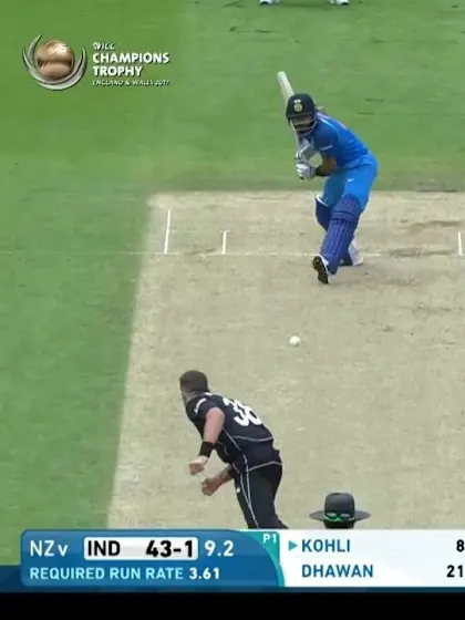 #CT17 Warm-Up: Virat Kohli's stunning straight drives v NZ