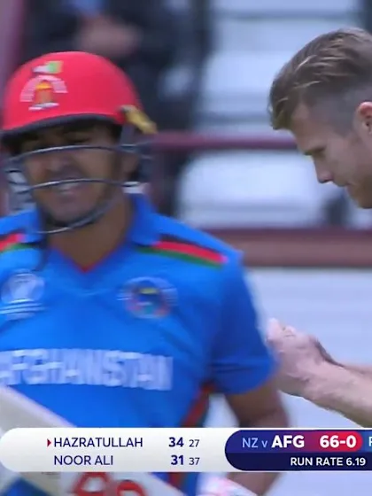 Logo of CWC19: AFG v NZ - Neesham snares Hazratullah for NZ breakthrough