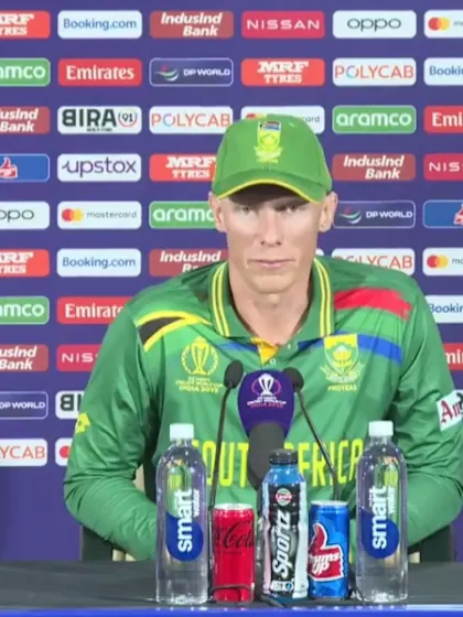 1 November - Pune - South Africa player Rassie van der Dussen post-match press conference