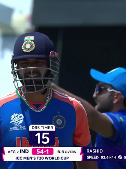 Logo of Rishabh Pant - Wicket - Afghanistan vs India