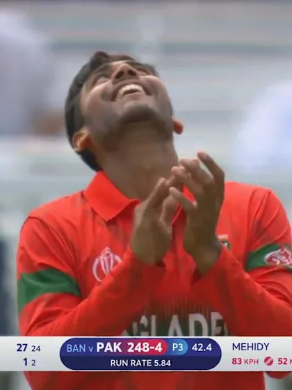 Logo of CWC19: PAK v BAN - Mohammad Hafeez holes out to Mehedi Hasan