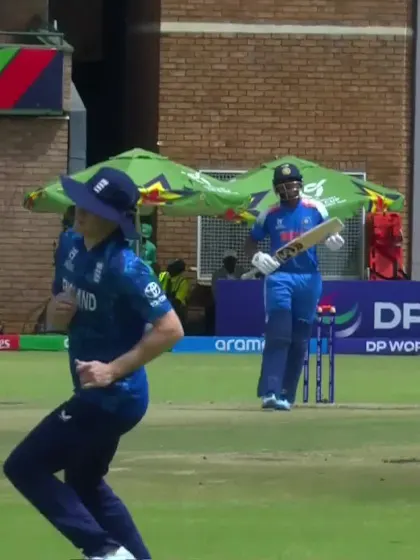 Ayush Mhatre with a Four vs. England