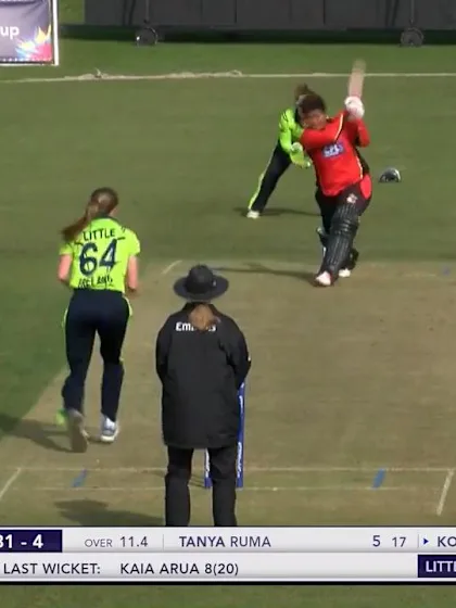 ICC T20WC Qualifier: IRE v PNG - Konio Oala drills a straight six