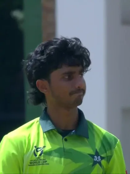 Hugo Bogue with a Four vs. Pakistan