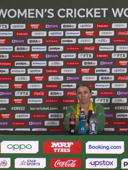 27 March - Christchurch - South Africa player Mignon du Preez post-match press conference