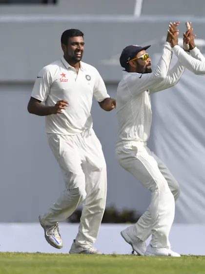West Indies strong after Ashwin-Saha show