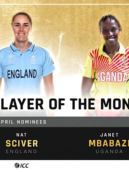 ICC Women's Player of the Month nominees for April revealed
