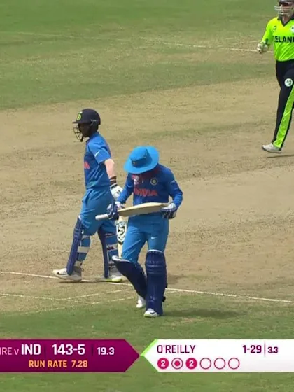 IND v IRE: Dayalan Hemalatha run out after mix-up