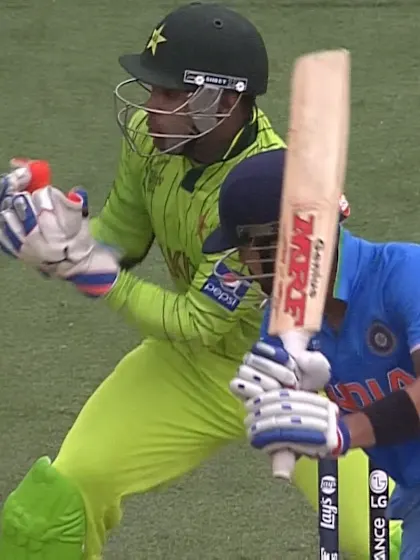 Missed catch by Akmal – IND vs PAK