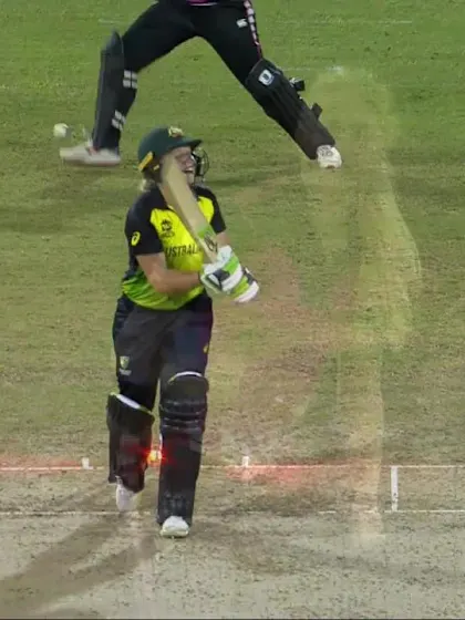 AUS v NZ: Healy bowled for 53 by Rowe