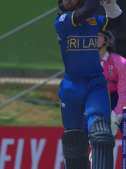 Dimantha Mahavithana with a Four vs. Japan