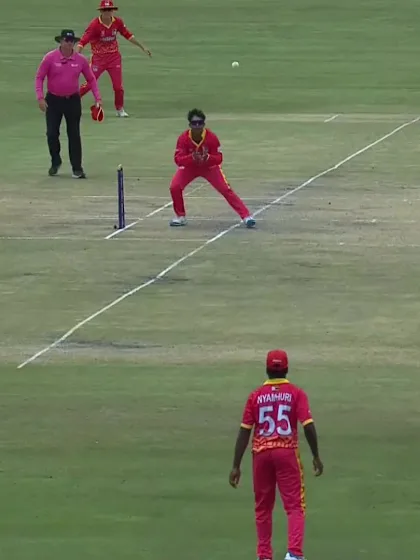 Logo of Munashe Chimusoro with a Run Out vs. England