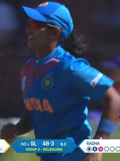 Logo of WT20WC: Ind v SL – Athapaththu is caught near the boundary for 33