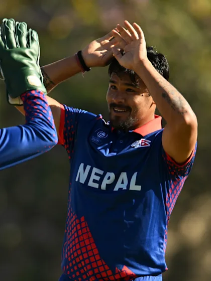 Logo of Karan KC blitz sets up Nepal win over USA | CWC23 Qualifier