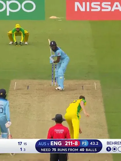 Logo of CWC19: ENG v AUS - Behrendorff completes maiden five-for