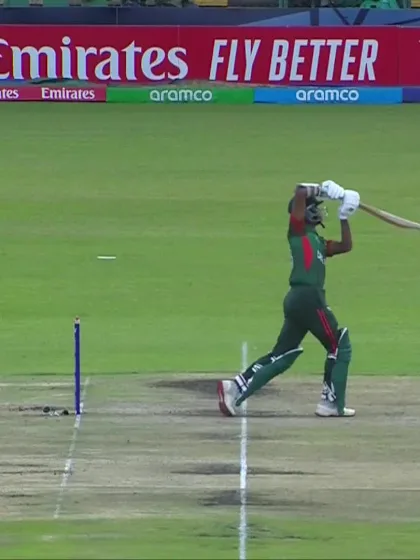 Shahriar Ahmed with a Six vs. Zimbabwe