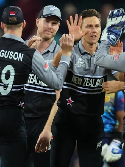 Logo of Boult slower ball deceives Asalanka as Sri Lanka crumble | T20WC 2022