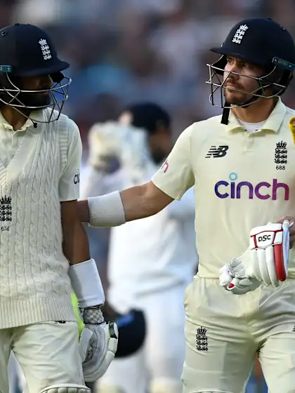 England openers fight back after India batters set stiff target