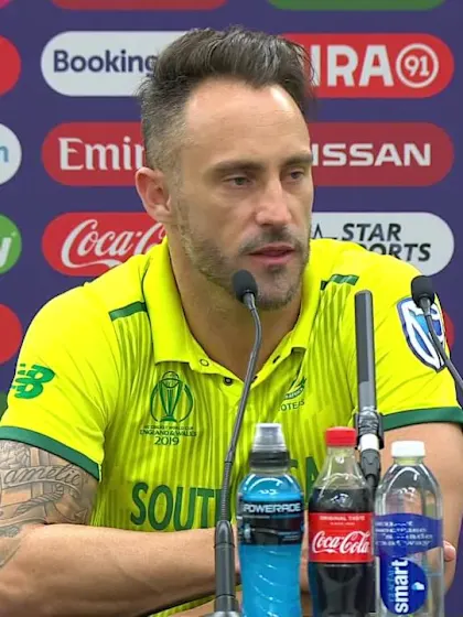 CWC 2019: SA v BAN - Du Plessis 'extremely disappointed'