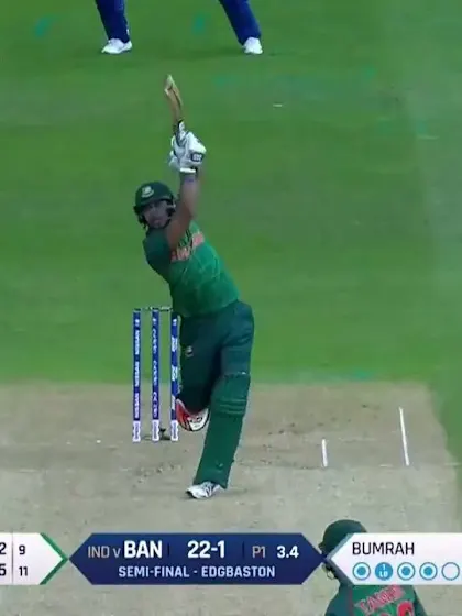 WICKET: Sabbir falls to Bhuvneshwar for 19