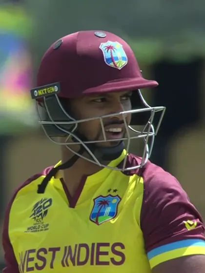 Logo of Nicholas Pooran - Wicket - West Indies vs Papua New Guinea