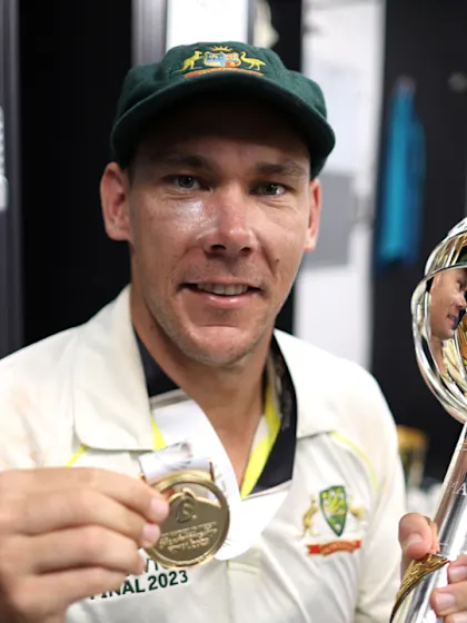 Logo of Cult hero Scott Boland sparks collapse in critical role for Australia - Highlights | WTC23 Final
