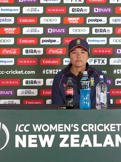 4 March - Dunedin - South Africa Captain Sune Luus pre-match press conference