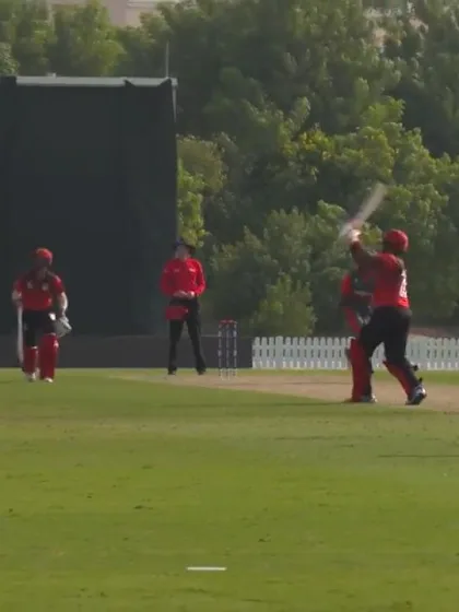 Logo of T20WCQ: SIN v KEN – Aritra Dutta strikes a six