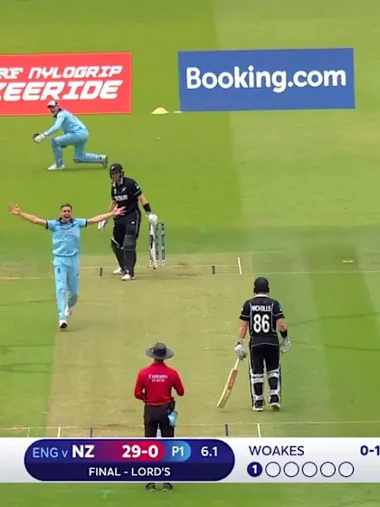 Logo of CWC19 Final: NZ v ENG – Chris Woakes bowling highlights