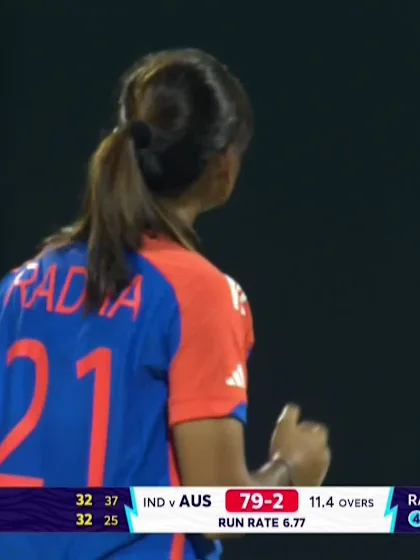 Logo of Tahlia Mcgrath - Wicket - India vs Australia