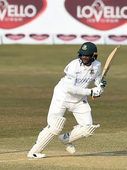 Shakib helps Bangladesh recover in final session after Warrican strikes